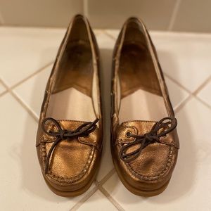 Michael Michael Kors Bronze Boat Shoe Loafers